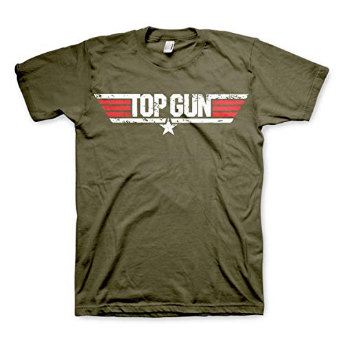 Top Gun - Camiseta Vintage Oficial de la película de 1986 Verde - XL