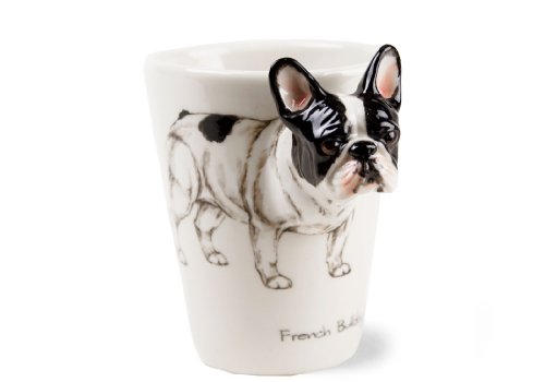 Un Regalo de Bulldog Francés, Taza de Café Hecho a Mano por Blue Witch