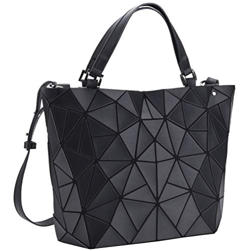 VBIGER Bolso Geométrico Mujer Bolso de Hombro Mujer Estilo Shopper Bolso de Mano Nergo (Negro)