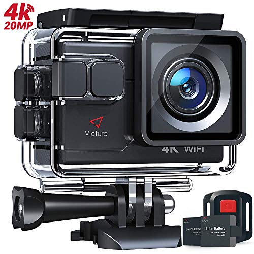 Victure Cámara Deportiva 4K Wi-Fi 20MP Camara Acuática Camaras Acción Sumergible de 40M Multifuncional EIS Lapso de Tiempo Cámara Lenta con Control Remoto Micrófono Externo Victure Cámara Deportiva 4K Wi-Fi 20MP Camara Acuática Camaras Acción Sumergible de 40M Multifuncional EIS Lapso de Tiempo Cámara Lenta con Control Remoto Micrófono Externo