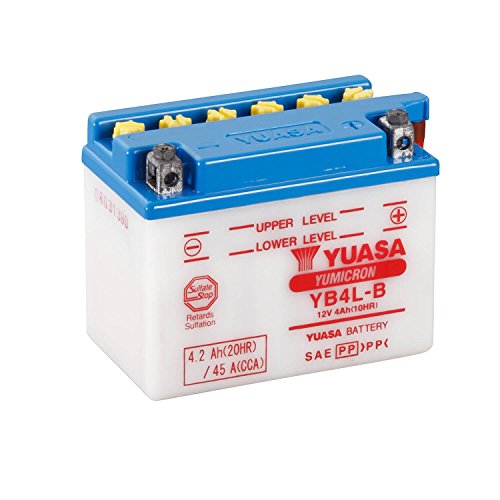YUASA 61313 - Bateria alta calidad YB4L-B Combipack (con electrolito)