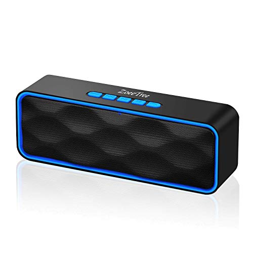 ZoeeTree S1 Altavoces Bluetooth, Bluetooth 5.0, Altavoz Portatil Bluetooth, Estereo, al Aire Libre, con HD Audio y Manos Libres, Radio FM Antena Construido, USB, Llamadas Manos Libres y TF. ZoeeTree S1 Altavoces Bluetooth, Bluetooth 5.0, Altavoz Portatil Bluetooth, Estereo, al Aire Libre, con HD Audio y Manos Libres, Radio FM Antena Construido, USB, Llamadas Manos Libres y TF.