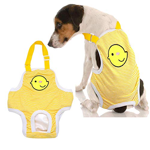 ZPF Pantalones de higiene para Perros, Pantalones para Perros Hembra Lavables, Pantalones fisiológicos Ajustables para Salud de Perros, adecuados para Cachorros de Peluche Cachorro de Bulldog francés ZPF Pantalones de higiene para Perros, Pantalones para Perros Hembra Lavables, Pantalones fisiológicos Ajustables para Salud de Perros, adecuados para Cachorros de Peluche Cachorro de Bulldog francés