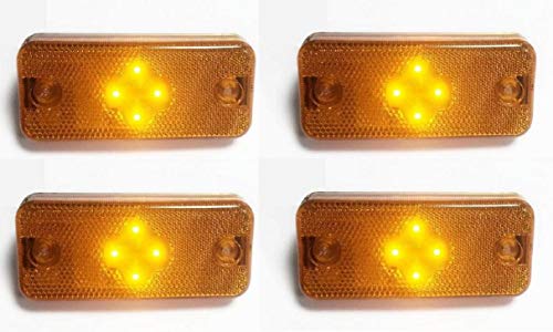 4 luces LED de color naranja para indicador lateral FE2, FM2, Ducato 2006>, Boxer 2006>, Midlum, Premium, Kerax, Magnum