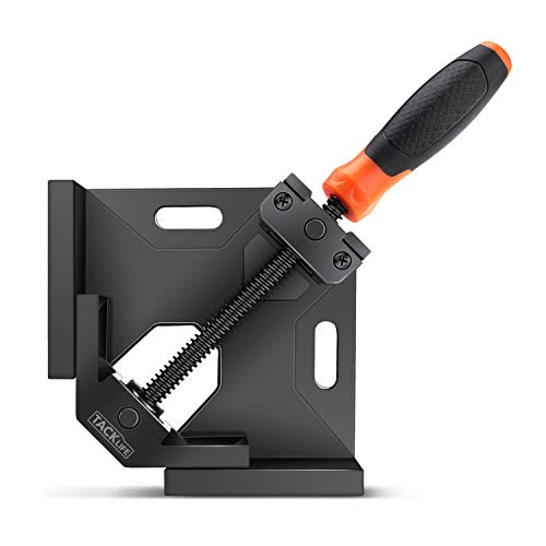 Abrazadera de Angulo Recto, TACKLIFE 90°Abrazadera de esquina, Mordaza Ajustable, Tornillo giratorio de husillo de acero al carbono para conectar madera, metal y vidrio-HAC3A Abrazadera de Angulo Recto, TACKLIFE 90°Abrazadera de esquina, Mordaza Ajustable, Tornillo giratorio de husillo de acero al carbono para conectar madera, metal y vidrio-HAC3A
