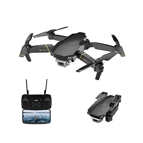 Adsvtech WiFi FPV Drone con cámara 1080 HD para Principiantes Cuadricóptero RC Plegable, conmutación de Doble Disparo, 15 Minutos de Tiempo de Vuelo, posicionamiento de Flujo óptico