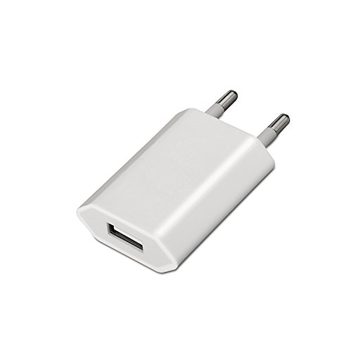 AISENS A110-0063 - Mini cargador USB (5V/1A) color blanco