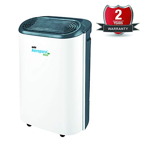 ANSIO Deshumidificador de 12 LTR/día, Drenaje Continuo, descongelación, humidistato, Bloqueo para niños y Ruedas, Ideal para el hogar, la Oficina, la Cocina, el sótano/Garaje Garantía de 2 años ANSIO Deshumidificador de 12 LTR/día, Drenaje Continuo, descongelación, humidistato, Bloqueo para niños y Ruedas, Ideal para el hogar, la Oficina, la Cocina, el sótano/Garaje Garantía de 2 años