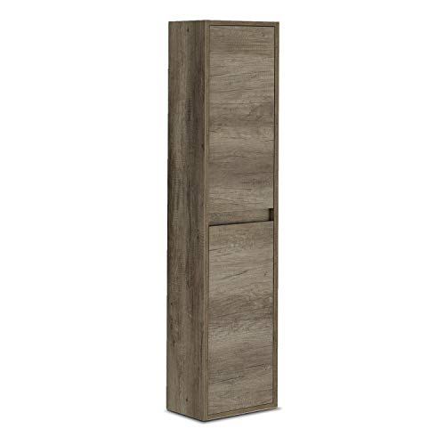 ARKITMOBEL 305070H - Mueble Lavabo Dakota, Columna de baño 2 Puertas Acabado en Color Nordik, Medidas: 30 cm (Largo) x 140 cm (Alto) x 25,5 cm (Fondo)