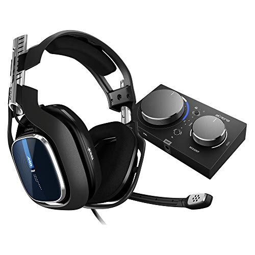 Astro Gaming A40 TR - Auriculares Gaming con Cable + MixAmp Pro TR, Gen 4, 7.1 Dolby Surround, Astro Audio V2, 3.5 mm Jack, Audífonos con Micrófono, Etiquetas de Altavoces, Ligero, PC/Mac/PS4