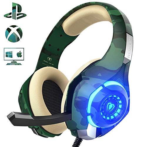 Auriculares Gaming para PS4 Xbox One Nintendo Switch, Beexcellent GM-100 Cascos Gaming con Sonido Envolvente y Reducción de Ruido. La Disfruta de Lujo del Sonido Nítido Auriculares Gaming para PS4 Xbox One Nintendo Switch, Beexcellent GM-100 Cascos Gaming con Sonido Envolvente y Reducción de Ruido. La Disfruta de Lujo del Sonido Nítido