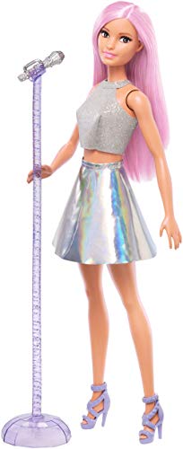 Barbie- Quiero Ser Cantante Muñeca con accesorios, Multicolor (Mattel FXN98) Barbie- Quiero Ser Cantante Muñeca con accesorios, Multicolor (Mattel FXN98)