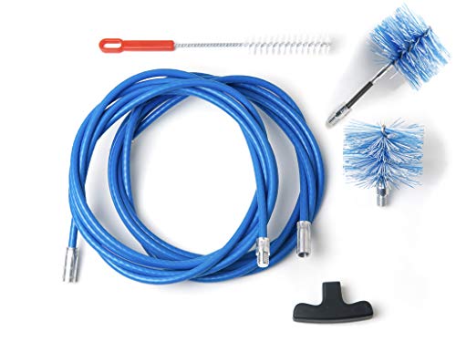 BARETTO - Kit 6 Metros - 2 Cepillos 80mm (Pellet y FLEX) - Kit Limpieza de Estufas de Pellets BARETTO - Kit 6 Metros - 2 Cepillos 80mm (Pellet y FLEX) - Kit Limpieza de Estufas de Pellets