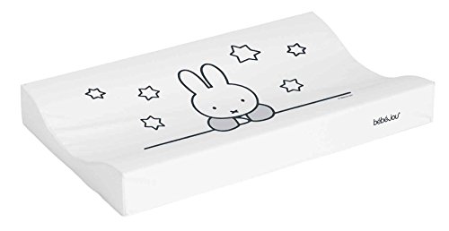 Bébé-Jou Miffy Stars - Cambiador plastificado, 72 x 44 cm, color blanco