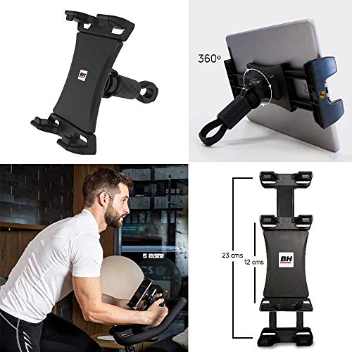 BH Fitness – Soporte para Smartphone y Tablet para Máquinas de Fitness 0190906 – Regulable Entre 4,7 y 13 Pulgadas BH Fitness – Soporte para Smartphone y Tablet para Máquinas de Fitness 0190906 – Regulable Entre 4,7 y 13 Pulgadas