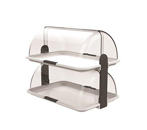 BIESSE CASA CLASSICA Polybox Doble Panera, Blanco, 46.5x31.5x41.0 cm BIESSE CASA CLASSICA Polybox Doble Panera, Blanco, 46.5x31.5x41.0 cm