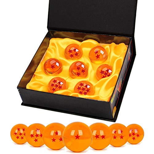 Bolas del Dragón, 7 PCS Dragon Ball DragonBall 1 a 7 Estrellas con Caja de Regalo, Bola de Cristal Transparente,decoración K9,Regalo de Año Nuevo para Coleccionar o Regalar para Niños- Diámetro 4,3cm Bolas del Dragón, 7 PCS Dragon Ball DragonBall 1 a 7 Estrellas con Caja de Regalo, Bola de Cristal Transparente,decoración K9,Regalo de Año Nuevo para Coleccionar o Regalar para Niños- Diámetro 4,3cm