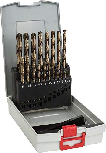 Bosch 2 608 587 014 - Juego de 19 brocas para metal ProBox HSS-Co, DIN 338 (aleación de cobalto) - 1-10 mm (pack de 19) Bosch 2 608 587 014 - Juego de 19 brocas para metal ProBox HSS-Co, DIN 338 (aleación de cobalto) - 1-10 mm (pack de 19)