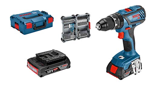 Bosch Professional GSB 18V-28 Taladro percutor, 2 baterías x 2,0 Ah, set 35 accesorios, 36 W, 18 V, en maletín, Edición Amazon, Azul Bosch Professional GSB 18V-28 Taladro percutor, 2 baterías x 2,0 Ah, set 35 accesorios, 36 W, 18 V, en maletín, Edición Amazon, Azul