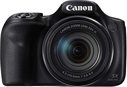 Canon PowerShot SX540 HS - Cámara digital de 20.3 Mp (pantalla de 3”, zoom óptico de 50x, NFC, WiFi), negro Canon PowerShot SX540 HS - Cámara digital de 20.3 Mp (pantalla de 3”, zoom óptico de 50x, NFC, WiFi), negro