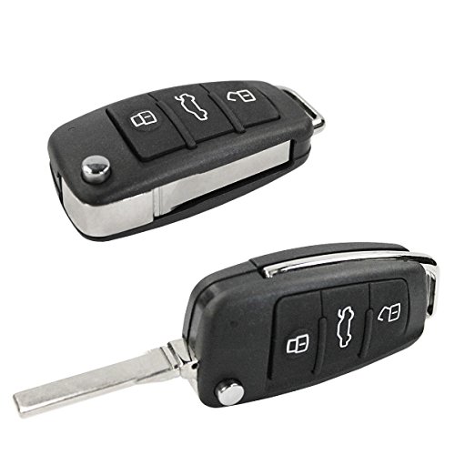 Chiavit AU003 - Carcasa para Llave con Mando a Distancia de 3 Botones y Hoja para Audi A1 A3 A4 A6 A8 Q5 Q7 Chiavit AU003 - Carcasa para Llave con Mando a Distancia de 3 Botones y Hoja para Audi A1 A3 A4 A6 A8 Q5 Q7