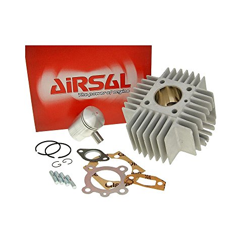 Cilindro Kit de Airsal T6 Racing 49 ccm máxima de aleta pequena Cilindro Kit de Airsal T6 Racing 49 ccm máxima de aleta pequena