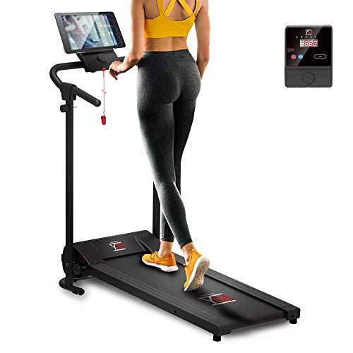 Cinta de correr eléctrica plegable, CONTROL DE VELOCIDAD CONTINUA, 10 KM/H, Soporte para tablet y teléfono, Alfombra acolchada Maxi-Grip, Ahorro de espacio, Motor silencioso (1800 W / 2.5 HP Peak) Cinta de correr eléctrica plegable, CONTROL DE VELOCIDAD CONTINUA, 10 KM/H, Soporte para tablet y teléfono, Alfombra acolchada Maxi-Grip, Ahorro de espacio, Motor silencioso (1800 W / 2.5 HP Peak)