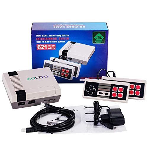 Clásico juego Consola HDMI Retro Mini versión 621 Classic Games Retro Classic blanco y negro Game Console Sistema Built in 621 TV Video juego con controladores duales jugadores