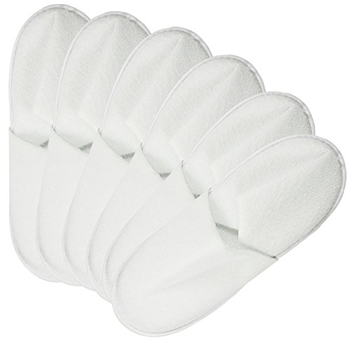 com-four® 6 Pares de Zapatillas de Felpa - Zapatillas acogedoras con Suela Antideslizante - Talla 44/45 - Color: Blanco (06 Pares Blancos - 44/45) com-four® 6 Pares de Zapatillas de Felpa - Zapatillas acogedoras con Suela Antideslizante - Talla 44/45 - Color: Blanco (06 Pares Blancos - 44/45)