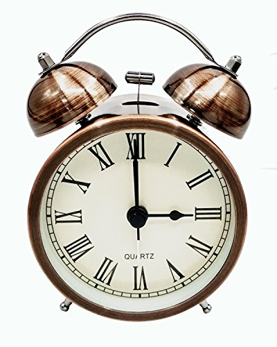 COOJA Vintage Reloj Despertador de Doble Campana con Sonido Fuerte, Alarma Despertador sin Tic TAC Silencioso Analogico Despertadores de Viaje para Infantil Juvenil Niña (3 Pulgadas) COOJA Vintage Reloj Despertador de Doble Campana con Sonido Fuerte, Alarma Despertador sin Tic TAC Silencioso Analogico Despertadores de Viaje para Infantil Juvenil Niña (3 Pulgadas)