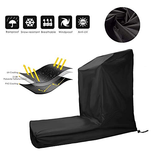 Cubierta de cinta de correr, protector de cinta de correr impermeable no plegable Cubierta de polvo Máquina de correr deportiva Funda a prueba de polvo para interiores/exteriores(165 * 76 * 140)