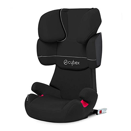 Cybex Solution X-Fix - Silla de coche grupo 2/3, para coches con ISOFIX, 15-36kg, Negro (Pure Black)