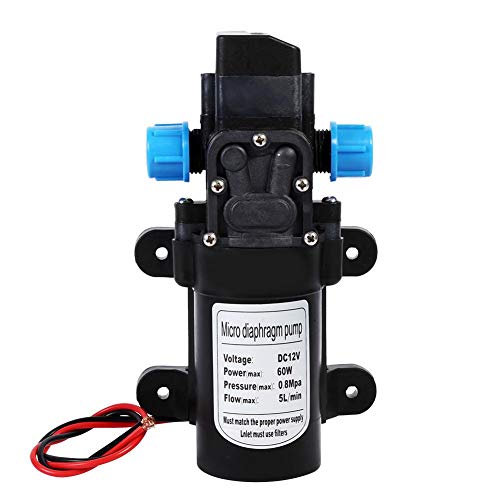 DC 12V Bomba de agua de alta presión Bomba de pulverización autocebante 5 L/min 116 PSI Bomba de diafragma de agua dulce para RV Camper Marine Boat DC 12V Bomba de agua de alta presión Bomba de pulverización autocebante 5 L/min 116 PSI Bomba de diafragma de agua dulce para RV Camper Marine Boat