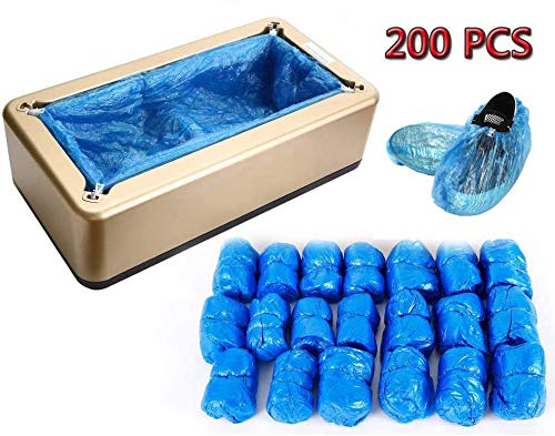 Dispensador automático de fundas para zapatos, con 200 piezas desechables de plástico para botas y zapatos, dispensador de zapatos portátil perfecto para médicos, hogar, tienda y oficina Dispensador automático de fundas para zapatos, con 200 piezas desechables de plástico para botas y zapatos, dispensador de zapatos portátil perfecto para médicos, hogar, tienda y oficina