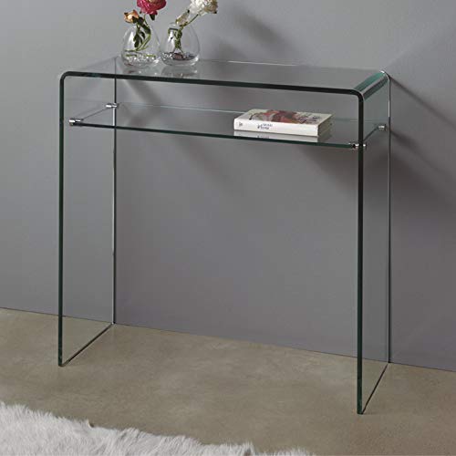 Dugarhome - Recibidores Modernos de Cristal - Consola Cristal Pequeña Dugarhome - Recibidores Modernos de Cristal - Consola Cristal Pequeña