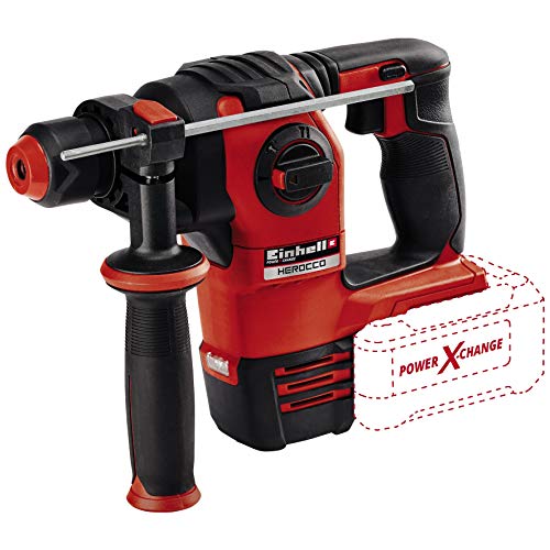 Einhell HEROCCO Martillo perforador inalámbrico, no Incluye batería, 18 V, Negro, Rojo