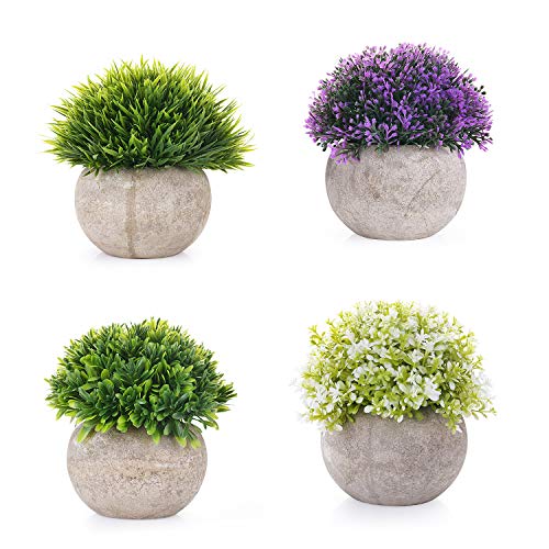 EKKONG Plantas Artificiales Suculentas Plásticas Flor pequeñas en Maceta para decoración del hogar o la Oficina Decorativa en Maceta Oficina en Casa Paquete de 4 (4 pcs) EKKONG Plantas Artificiales Suculentas Plásticas Flor pequeñas en Maceta para decoración del hogar o la Oficina Decorativa en Maceta Oficina en Casa Paquete de 4 (4 pcs)