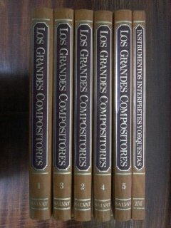 ENCICLOPEDIA SALVAT DE LOS GRANDES COMPOSITORES. 6 TOMOS - TOMO 1. LA MUSICA BARROCA Y PREROMANTICA. TOMO 2. LA MUSICA ROMANTICA. TOMO 3. LA OPERA EN EL POSROMANTICISMO. TOMO 4. LA MUSICA NACIONALISTA. TOMO 5. LA MUSICA DEL SIGLO XX. TOMO 6. INSTRUMENTOS,