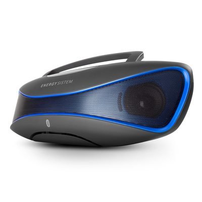Energy Sistem Music Box BZ6 - Altavoz con Bluetooth y Display retroiluminado (2.1 estéreo portátil, 12 W de Potencia Real, Bluetooth 4.0, Lector USB/SD, Radio FM, Audio-In) Color Negro