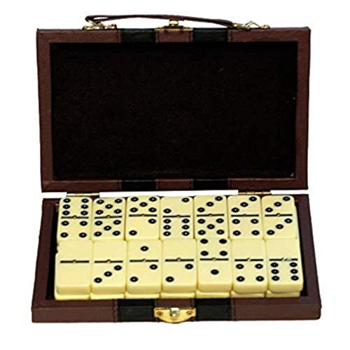 EUROXANTY®- Dominó de 28 Piezas con Maletín de Polipiel | Juego de Mesa Clásico | Fácil de Transportar | Clásicos de Mesa EUROXANTY®- Dominó de 28 Piezas con Maletín de Polipiel | Juego de Mesa Clásico | Fácil de Transportar | Clásicos de Mesa