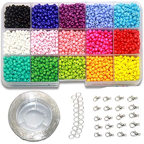 Ewparts 3mm Mini cuentas de cristal para los niños DIY Bracelet Arte y joyería-Making, cadena de cuentas de fabricación de juego, Fadeless Color (Full color) Ewparts 3mm Mini cuentas de cristal para los niños DIY Bracelet Arte y joyería-Making, cadena de cuentas de fabricación de juego, Fadeless Color (Full color)