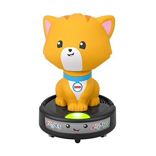 Fisher-Price- Gatito montado sobre aspiradora (Mattel GMX70)