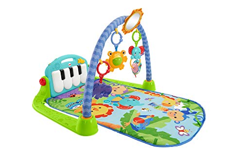 Fisher-Price rey leon Gimnasio piano pataditas, manta de juego para bebé, color verde (Mattel BMH49) Fisher-Price rey leon Gimnasio piano pataditas, manta de juego para bebé, color verde (Mattel BMH49)