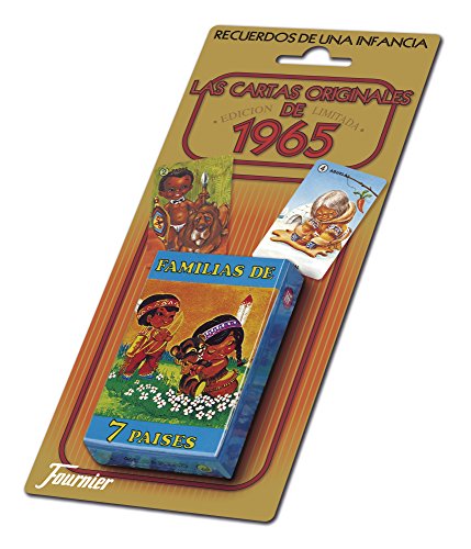 Fournier- Familias 7 Países Baraja de Cartas Infantil clásica, Multicolor (21966) Fournier- Familias 7 Países Baraja de Cartas Infantil clásica, Multicolor (21966)