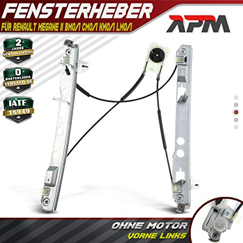 Frankberg Elevalunas sin Motor Delantero Izquierdo para Megane II Megane II Kombi Megane II tricuerpo BM0/1 CM0/1 KM0/1 LM0/1 2002-2016 8200325136 Frankberg Elevalunas sin Motor Delantero Izquierdo para Megane II Megane II Kombi Megane II tricuerpo BM0/1 CM0/1 KM0/1 LM0/1 2002-2016 8200325136