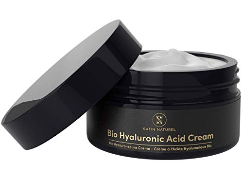 GANADOR 2020* Crema Facial de Acido Hialuronico ORGÁNICA TRES VECES MAYOR 100ml - Cremas Faciales Antiarrugas para Mujer con Aloe Vera – Usar con un Serum Facial - Cosmetica Natural Hecho en Alemania