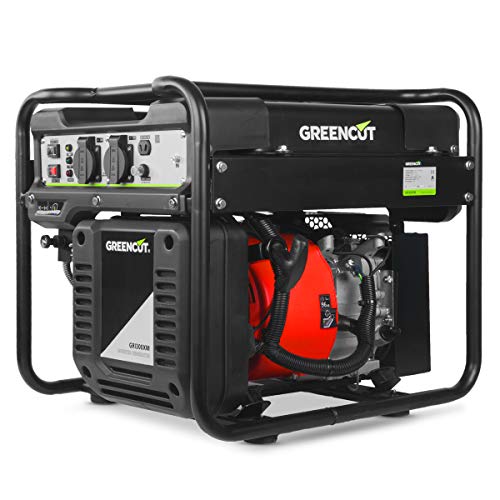 GREENCUT GRI300XM - Generador eléctrico inverter de gasolina motor 4 tiempos 212cc con salida 3kw