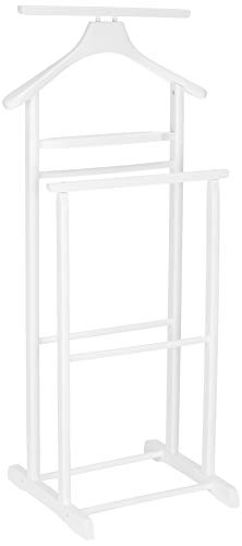 Haku Möbel perchas de madera maciza en blanco, altura 102 cm Haku Möbel perchas de madera maciza en blanco, altura 102 cm