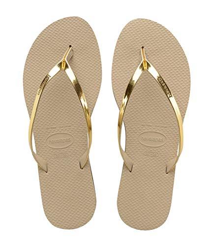 Havaianas You Metallic, Sandalias para Mujer, Dorado (Sand Grey/Light Golden), 39/40 EU