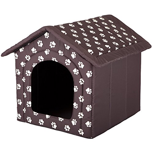 Hobbydog - Casa para Perro, tamaño 4, Color marrón con Patas Hobbydog - Casa para Perro, tamaño 4, Color marrón con Patas